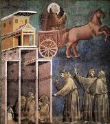 GIOTTO di Bondone Vision of the Flaming Chariot oil